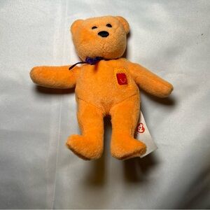 Ty Beanie Babies Happy Meal Orange Bear 2004 Plush Stuffed Animal Toy Gift 5
